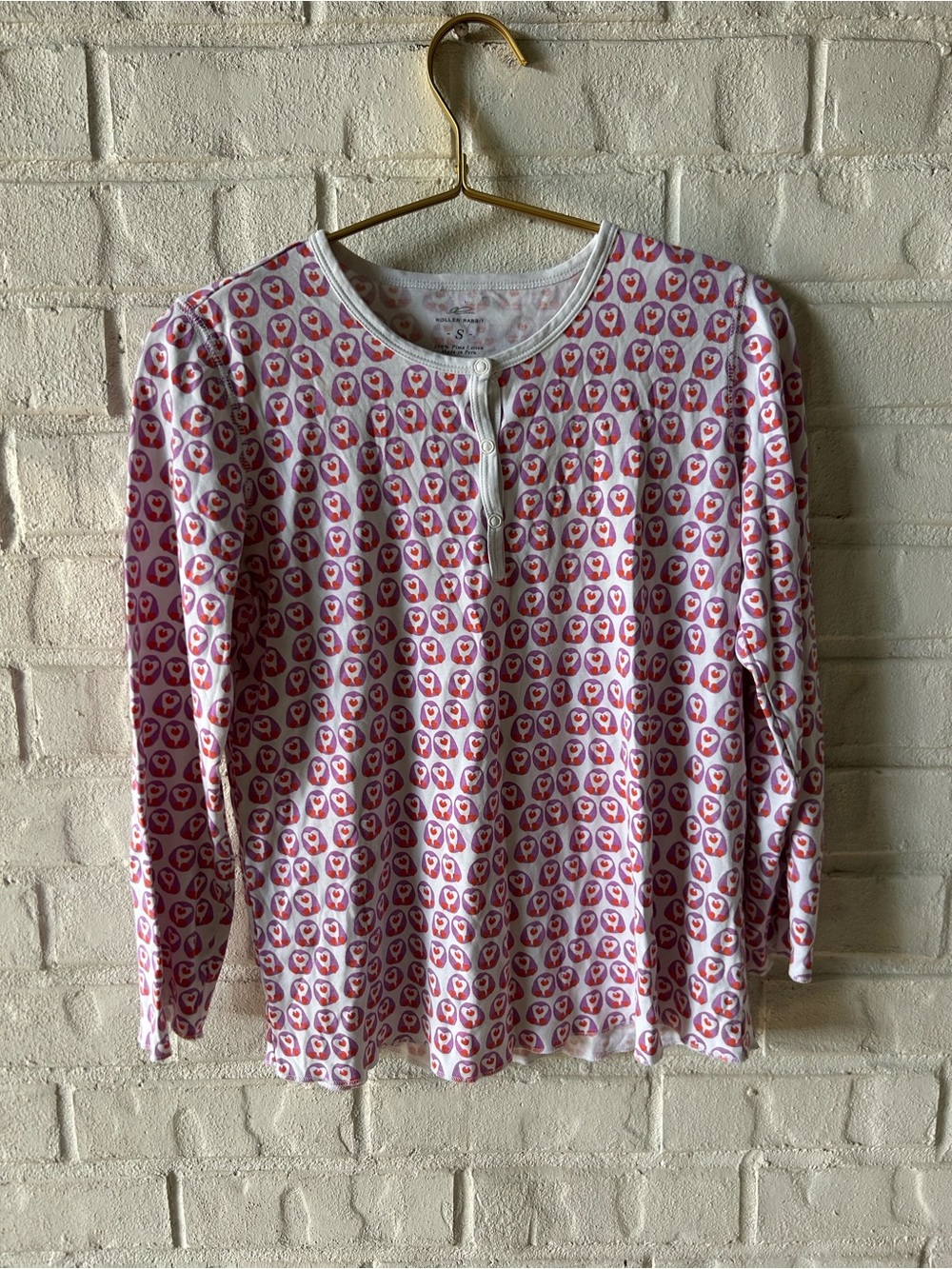 Roller rabbit pajama top only